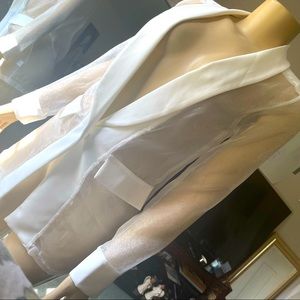 White Mesh Blazer size XS RUNS VERY SMALL!
